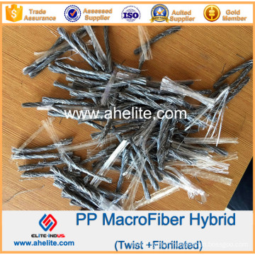 PP Twist Fiber Synhtetic Macro Fibers Twisted Bundle Form